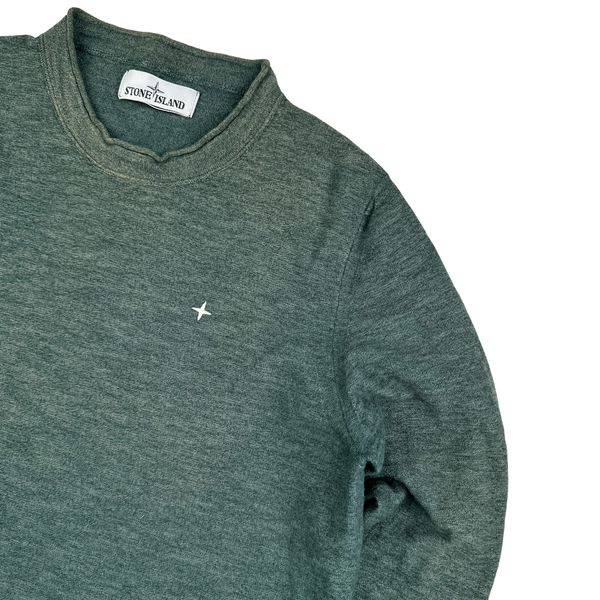 Stone Island Emerald Green 2019 Crewneck Compass Jumper - XS