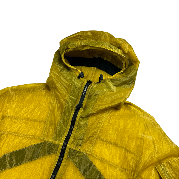 CP Company Yellow Garment Dyed Nylon Kan D Shell Jacket - Small