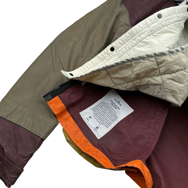 Stone Island 2019 Tela Placcata Bicolore Hooded Jacket - Small