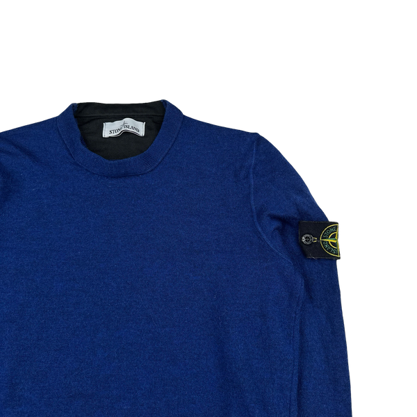 Stone Island 2015 Blue Crewneck Knit Jumper - XS