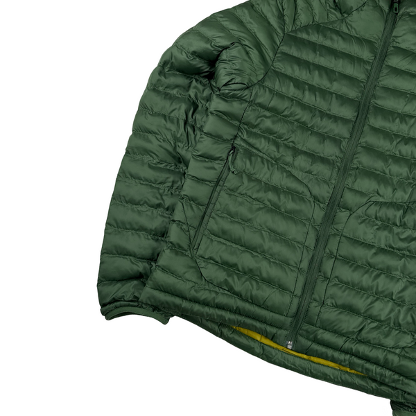 North Face Circular Design Green Down Filled Puffer Jacket - Small