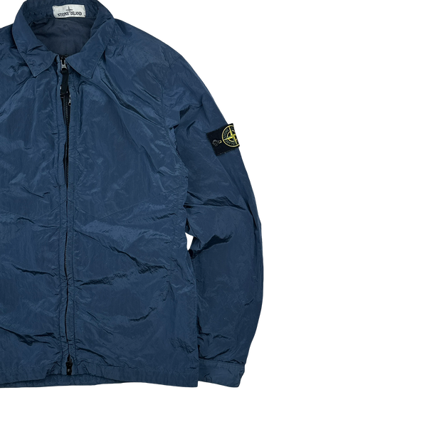 Stone Island 2016 Navy Nylon Metal Cotton Lined Overshirt - Medium