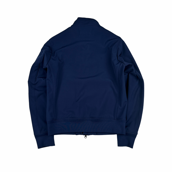 CP Company Blue Fleece Lined Lens Viewer Bomber - Small