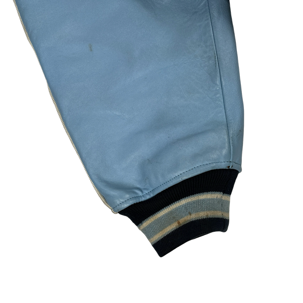 Avirex Classic Leather Spell out Bomber Jacket - XXL