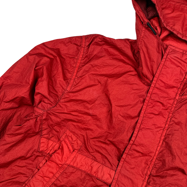 Stone Island 2014 Red Membrana TC Hooded Jacket - Medium