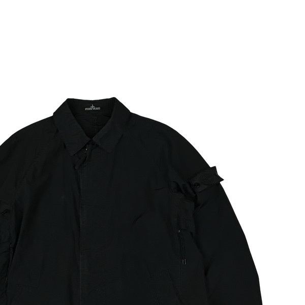 Stone Island 2016 Silon Long Collared Nylon Jacket - Large