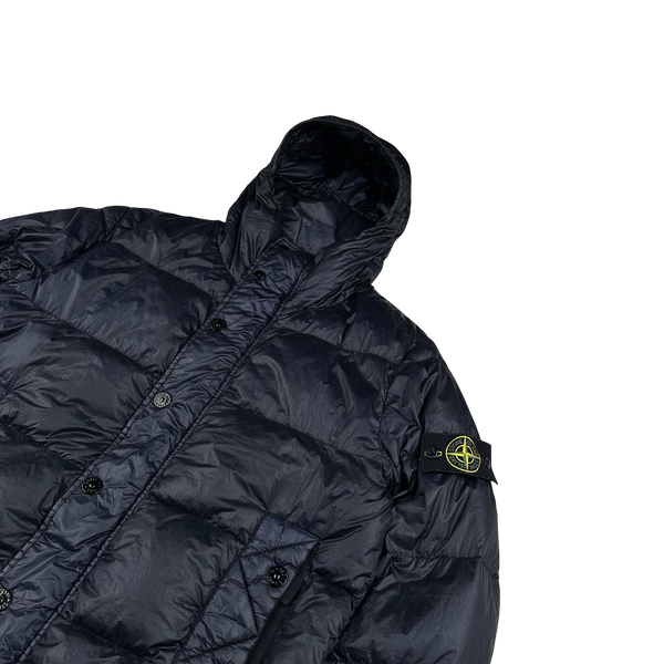 Stone Island 2012 Navy Garment Dyed Puffer Jacket - Large