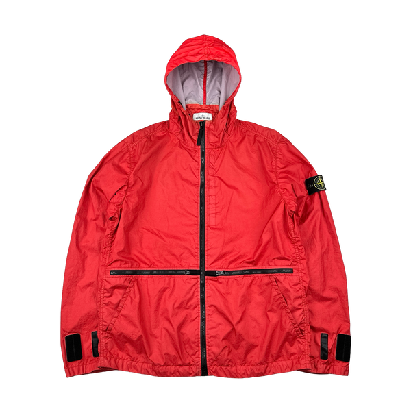 Stone Island 2019 Red Membrana TC 3L Hooded Jacket - XL