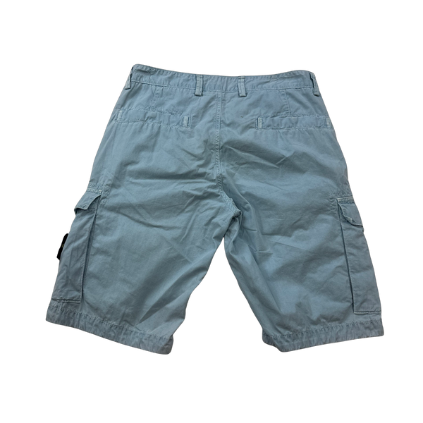 Stone Island 2017 Blue Cargo Shorts - 30"