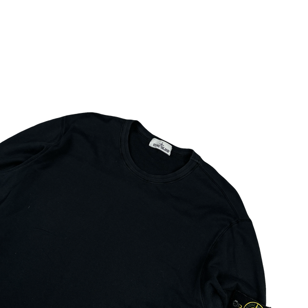 Stone Island 2017 Black Cotton Pullover Crewneck Jumper - XXL