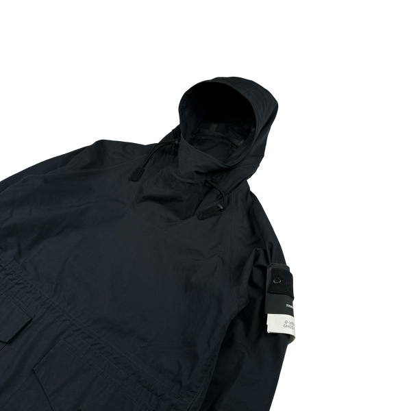 Stone Island 2022 Navy Ghost O-Venile Pullover Smock Jacket - Medium