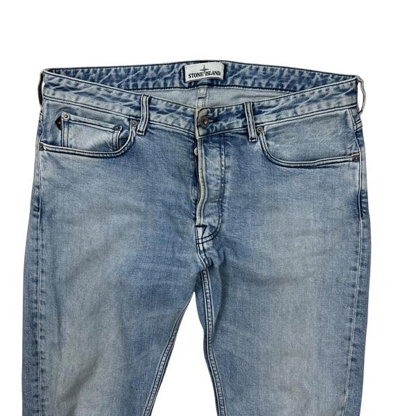 Stone Island 2015 Slim Fit Light Wash Denim Jeans - 34"