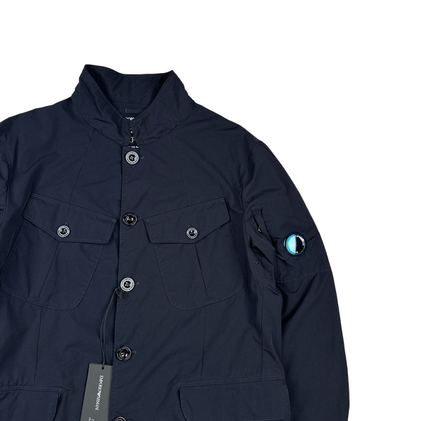 CP Company x Armani Lens Viewer DyShell Buttoned Stretch Jacket - XL