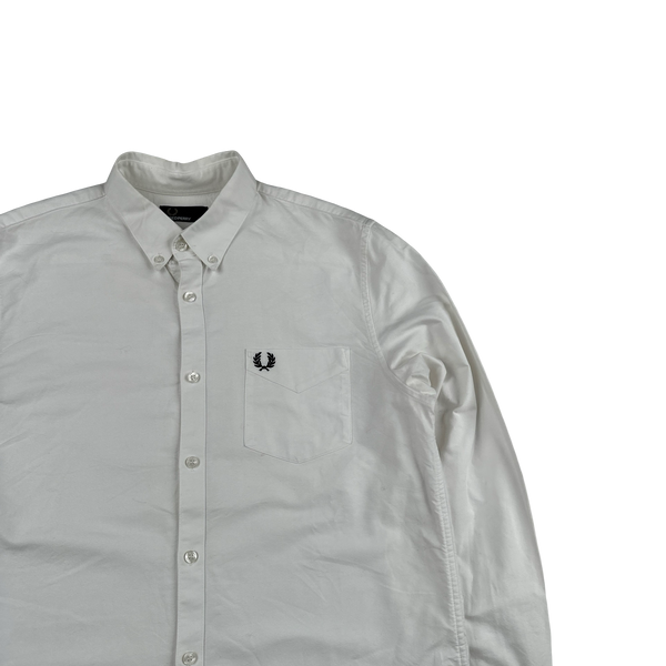 Fred Perry White Buttoned Shirt - Large
