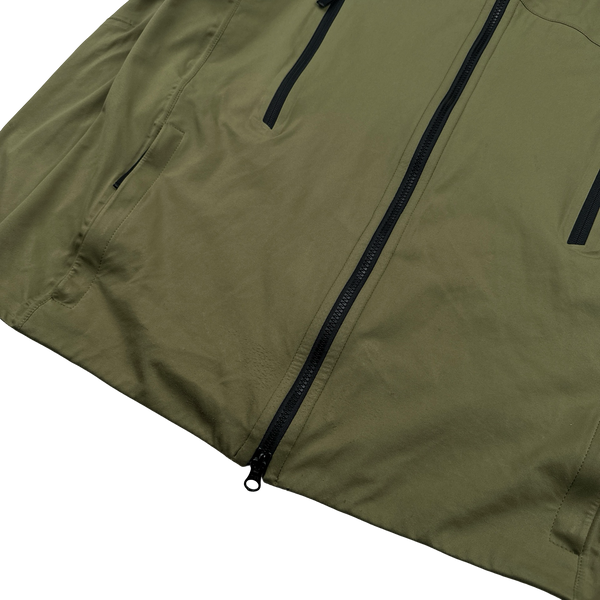 Stone Island 2017 Green Light Soft Shell Check Grid Jacket - XXL