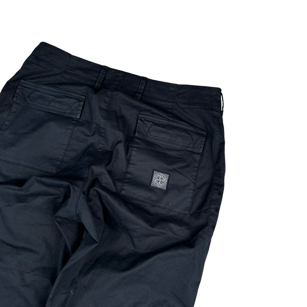 Stone Island 2023 Black Regular Fit Trousers - 34"