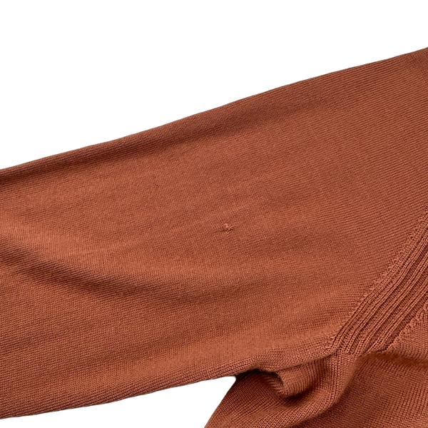 Stone Island 2020 Terracotta Crewneck Wool Knit Jumper - Medium