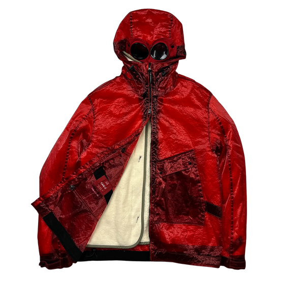 CP Company Red Kan D Sherling Lined Goggle Jacket - XXL