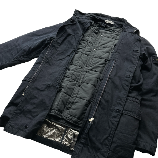 Stone Island 2002 Navy Raso Spaceman Dutch Rope Jacket - Large