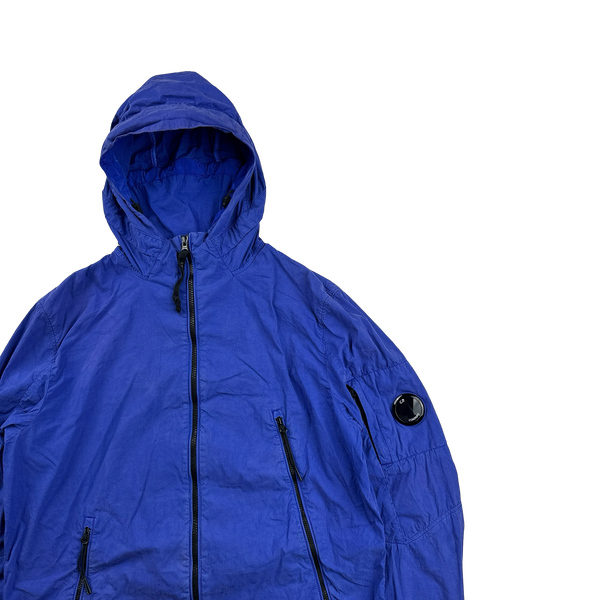 CP Company 50 Fili Blue Hooded Jacket - Large