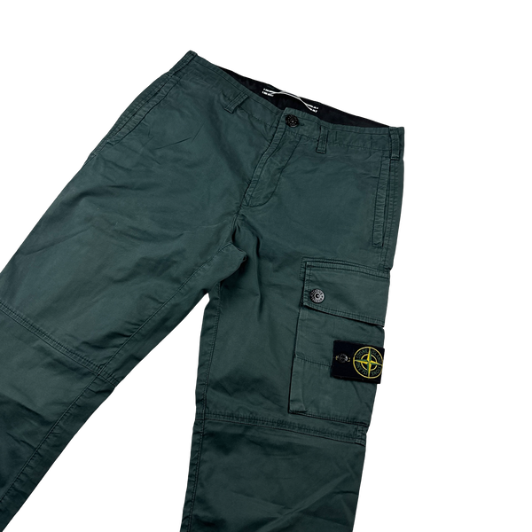 Stone Island Green 2022 Slim Fit Cargos - 29"