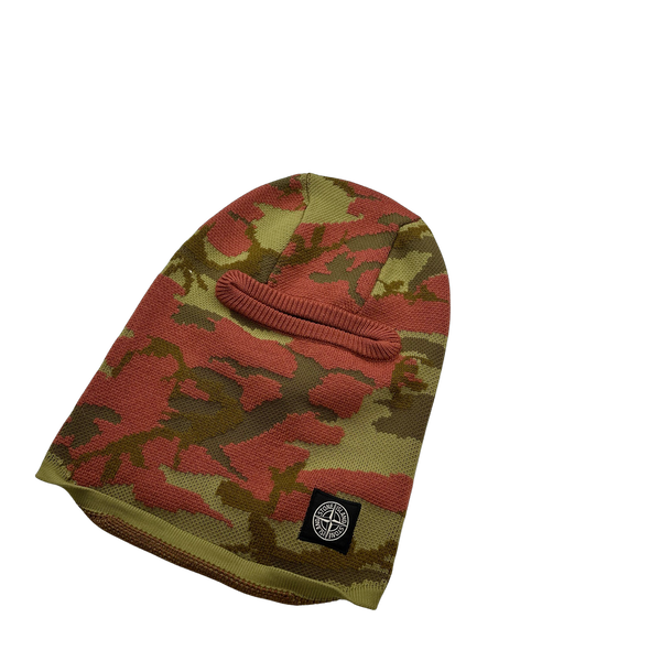 Stone Island Heritage Camo Soft Wool Blend Balaclava