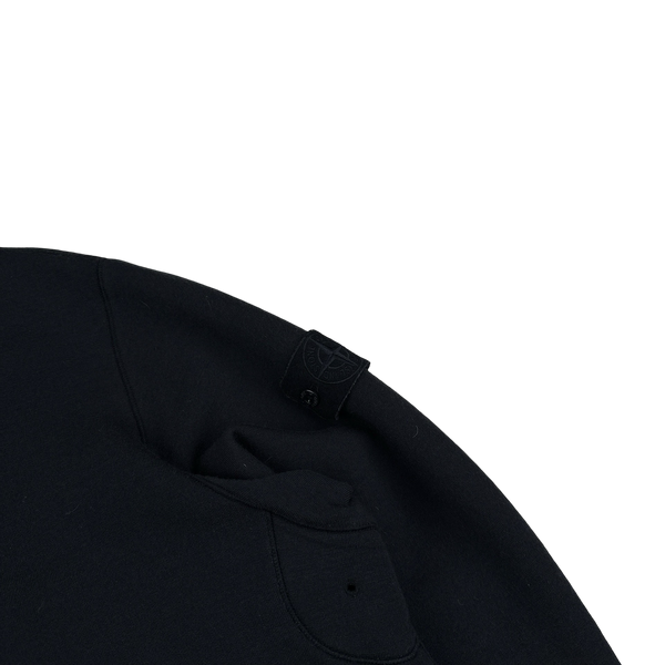 Stone Island 2023 Navy Ghost Piece Wool Blend Hooded Heavyweight Jumper - 3XL