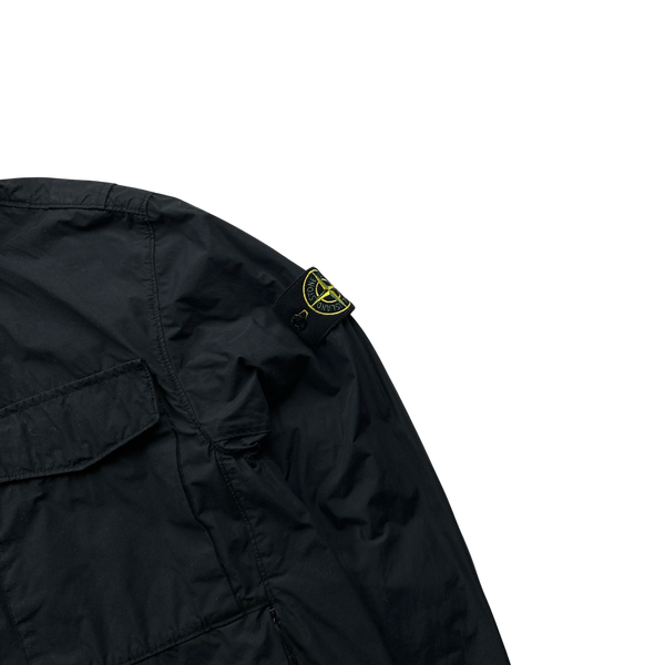 Stone Island Black Naslan Light Watro Jacket - Medium