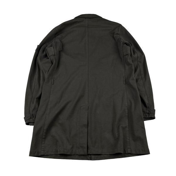 Stone Island 2012 Brown Cotton Resin Coated Shadow Project Trench - XL