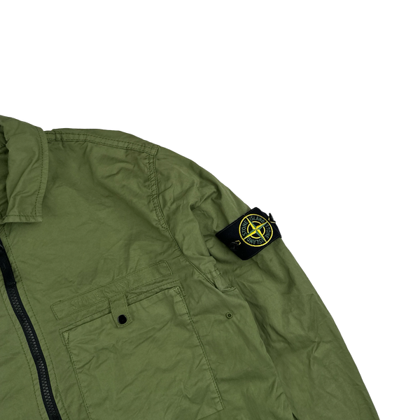 Stone Island 2022 Supima Cotton Spellout Overshirt - Medium