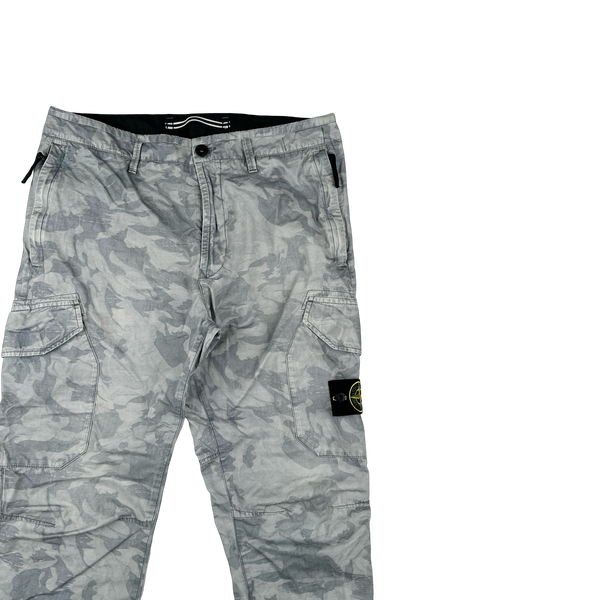 Stone Island 2020 Big Loom Camo RE T Cargo Trousers - 31"