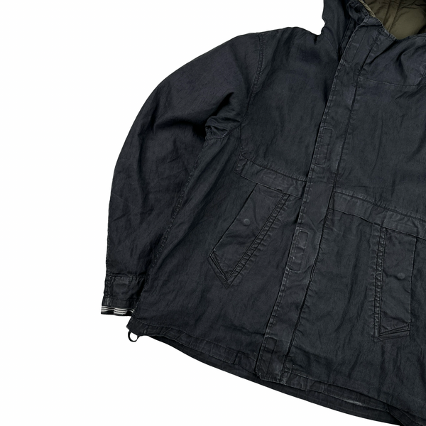 Stone Island 2006 Vintage Lino Flax Quilted Dutch Rope Jacket - XL