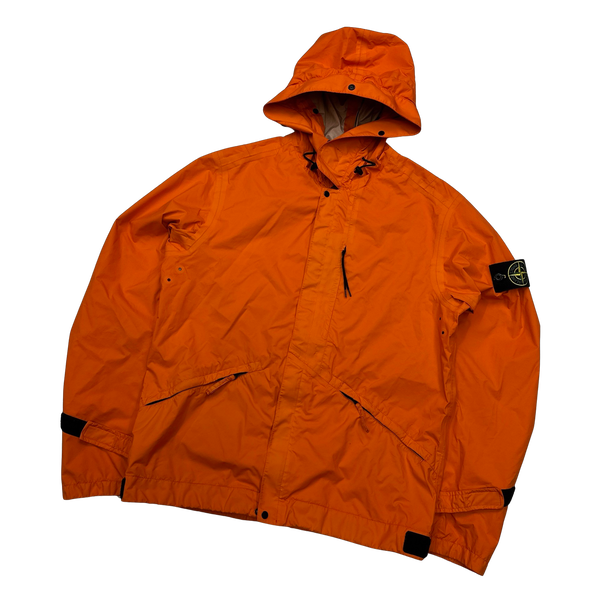 Stone Island 2016 Orange Garment Dyed Performance Tela Jacket - Small