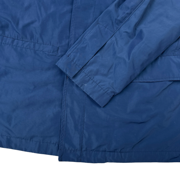 Stone Island 2019 Blue Micro Reps Button Up Jacket - Large