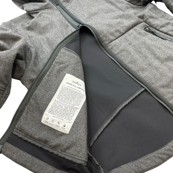 Stone Island Grey Panno R 4L Stretch Jacket - Large