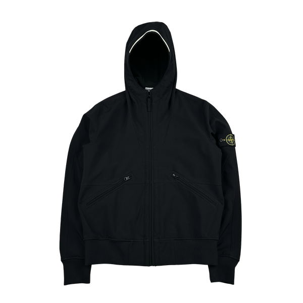 Stone Island 2011 Black Fleece Lined Soft Shell R Jacket - Large