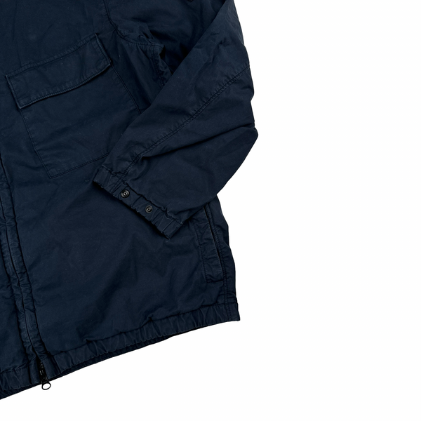 Stone Island 2024 Navy Supima Cotton Twill Stretch TC Jacket - XL
