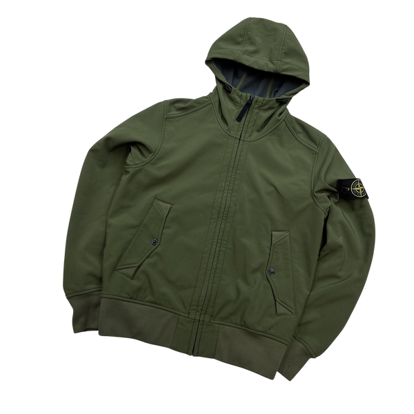 Stone Island 2014 Khaki Soft Shell R Jacket - Small