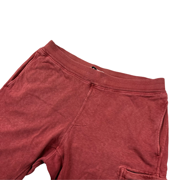 Stone Island Burgundy Red Cotton Shorts - Large