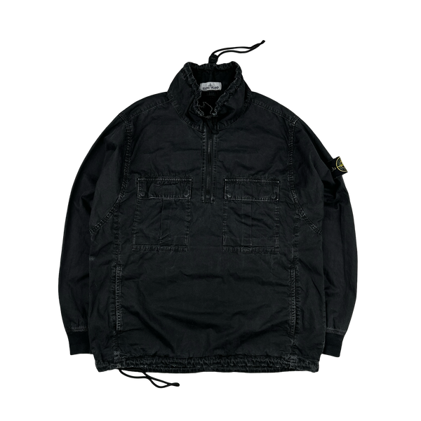 Stone Island 2020 Black Smock Pullover Overshirt - Medium