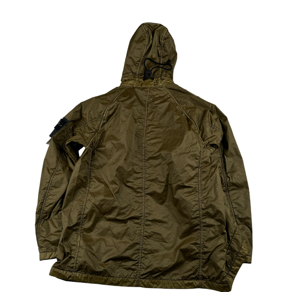 Stone Island 2018 Brown Lamy Flock Multipocket Jacket - Large