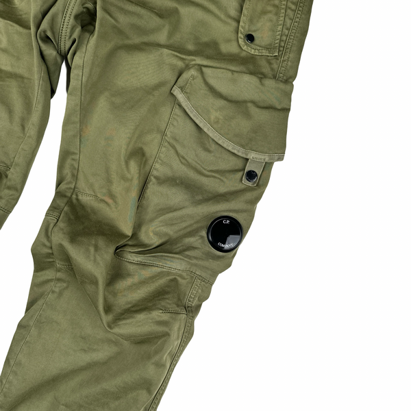 CP Company Green Ergonomic Fit Cargo Trousers - Medium