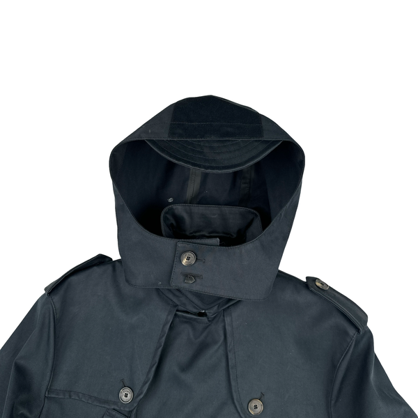 Salvatore Ferragamo Navy Trench Coat Jacket - Large