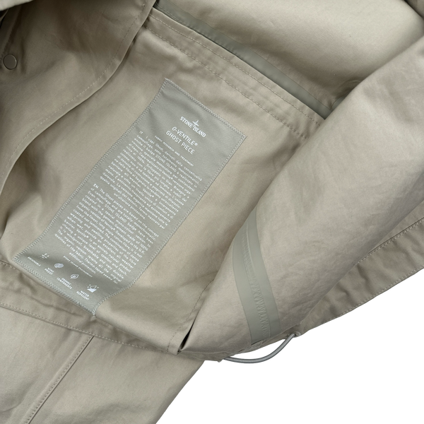 Stone Island 2024 Beige O-Ventile Ghost Zipped Hooded Multi Pocket Jacket - XL