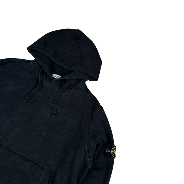 Stone Island 2019 Black Cotton Pullover Hoodie - XL