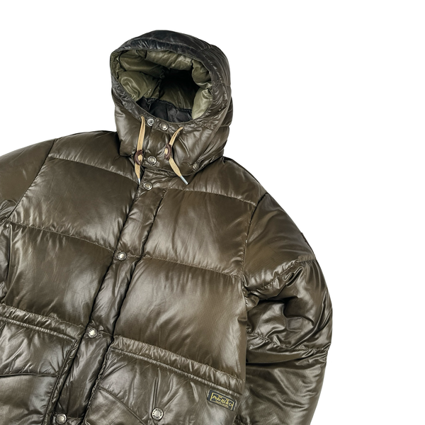 Ralph Lauren Brown Down Filled Hooded Puffer Jacket - Small