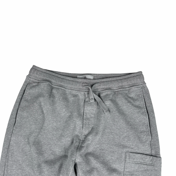 Stone Island 2023 Grey Hooded Cotton Joggers Tracksuit - Medium