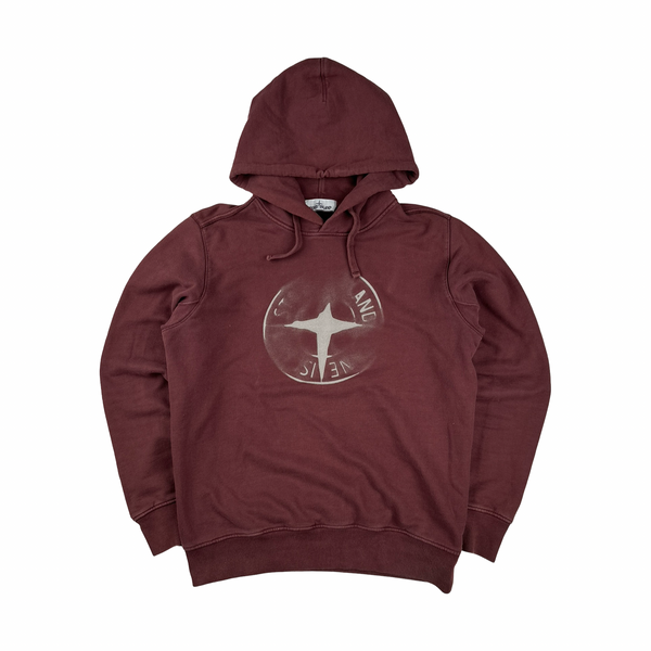 Stone Island 2019 Thick Cotton Pullover Hoodie - Large