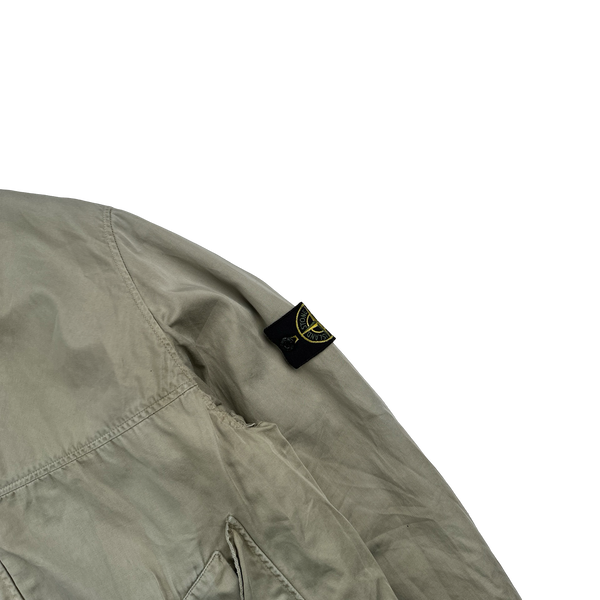 Stone Island 1996 Raso Gommato Wool Dutch Rope Vintage Jacket - Large