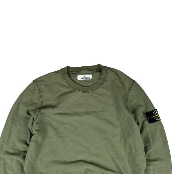 Stone Island 2020 Green Crewneck Sweatshirt - Medium